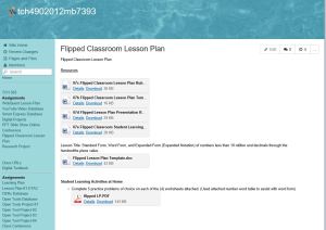 flipped classroom lesson plan